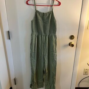 Green jumpsuit